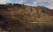 Homer Dodge Martin The Iron Mine,Port Henry oil on canvas